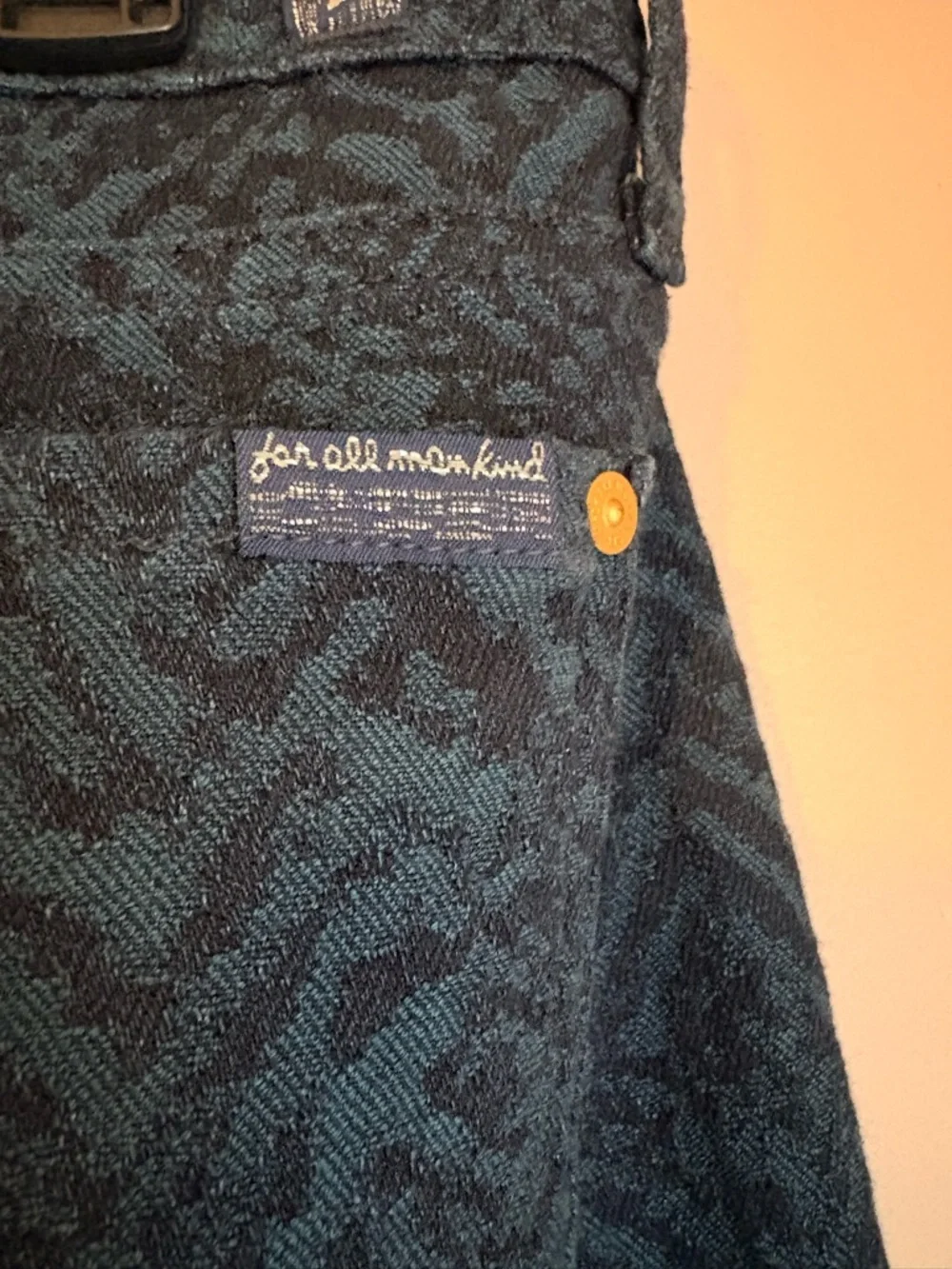 💚7 For All Mankind Chevron Patterned Skinny Jeans - Picture 4 of 6